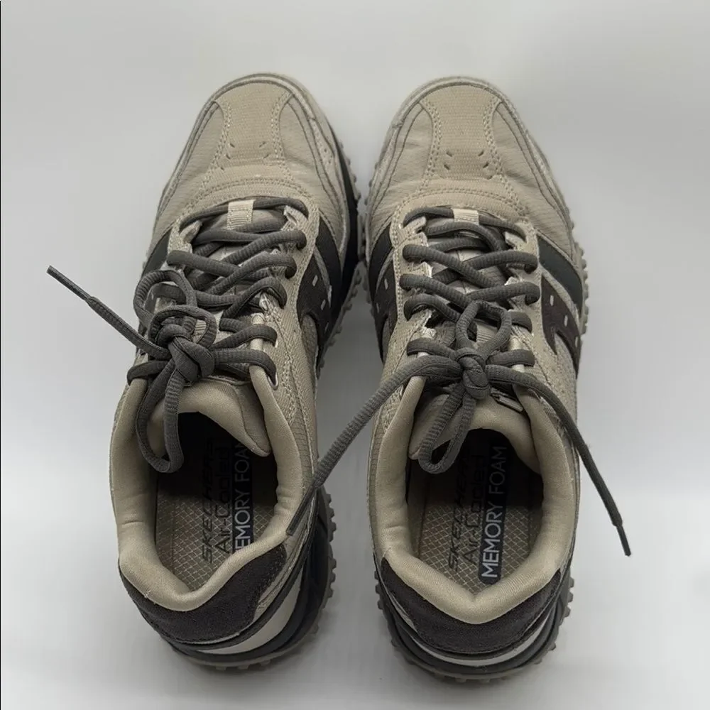 Skechers Men Shoe Sport Trail Walk Comfort Memory Foam Casual Hike Coffee sz 10